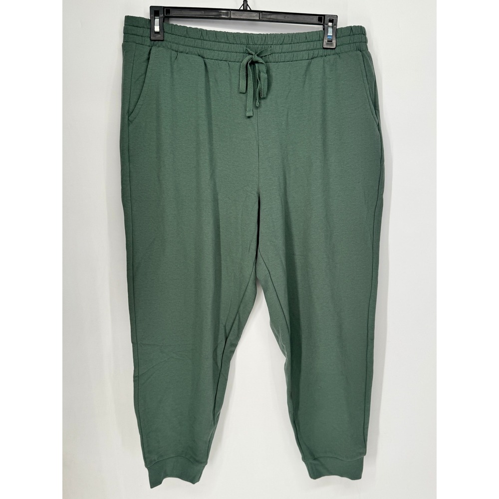 Torrid Jogger Sweatpants Womens 2X Sage Green Fleece Lined Drawstring Pockets